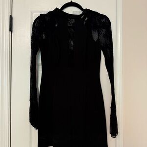 Elegant Black Lace Dress